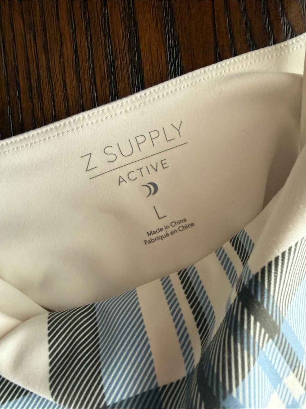 Z Supply Blue & Cream Plaid Active Set - Picture 8 of 8